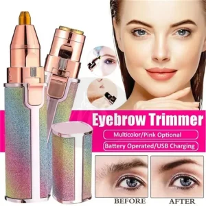 ২ ইন ১ ইলেকট্রিক আইব্রো ট্রিমার, ব্লোলেস ফেসিয়াল হেয়ার রিমুভার