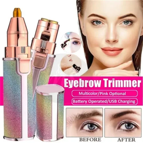 ২ ইন ১ ইলেকট্রিক আইব্রো ট্রিমার, ব্লোলেস ফেসিয়াল হেয়ার রিমুভার