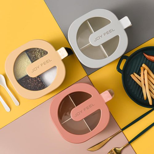 27b51b6d-6e61-4ab4-a21a-440af70e89d8.jpg Spice Box 4 in 1- Masala Box - Spice Containers - Kitchen Spice Box - kitchen spice containers