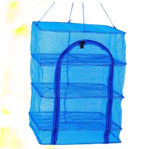 ভাঁজযোগ্য ৪ স্তরের খাবার শুকানোর জাল, ঝুলন্ত মাছ শুকানোর জাল