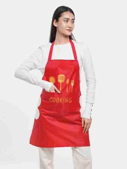 রান্নাঘর রান্নার অ্যাপ্রোন, জলরোধী এবং তেল-বিরোধী পলিয়েস্টার রান্নাঘর অ্যাপ্রোন, শেফ রান্নার জন্য রেস্তোরাঁ অ্যাপ্রোন