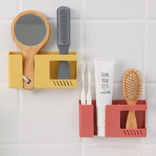 0138bbd1-e033-410f-898e-746c003567df ওয়াল মাউন্ট মোবাইল এবং রিমোট হোল্ডার, 2-ইন-1 মোবাইল ফোন চার্জিং স্ট্যান্ড এবং বহুমুখী স্টোরেজ হোল্ডার বন্ধনী