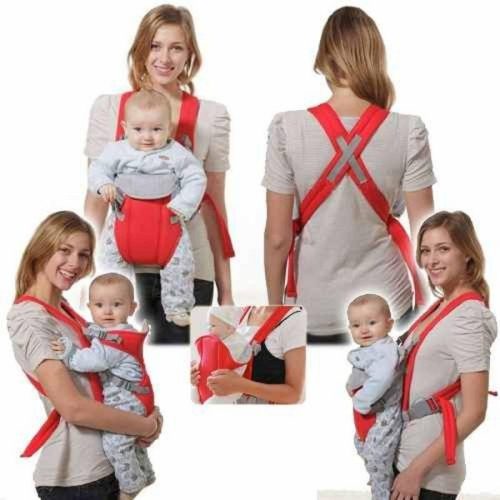Baby Carrier Comfort Wrap Bag - Red & Navy Blue-বেবি ক্যারিয়ার ব্যাগ বা শিশুকে বহন করার ব্যাগ