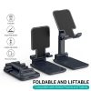 02b047e8-26e2-49f4-8ee3-5edadccb35ad Folding Desktop Phone Stand, Foldable Mobile Phone Holder, Adjustable Desktop Tablet Holder Table Cell Foldable Extend Support Desk Mobile Phone Holder Stand
