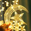 Big Star Curtain String Decoration Light-Golden