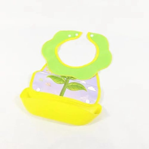 সিলিকন ফুড ক্যাচার সহ শিশুর বিবস জলরোধী পুনর্ব্যবহারযোগ্য-Baby Bibs with Silicone Food Catcher Waterproof Reusable, Silicone Baby Bib Food