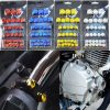 30Pcs Motorcycle Screw Nut Bolt Cap Cover Modification Decorative Universal Frame Sliders Sleeve Muff For Bike, motorcycles, electric motorcycles, scooters