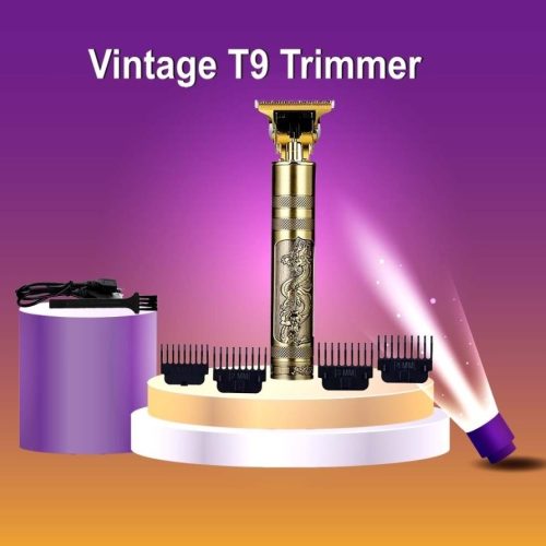 Vintage t9 trimmer, Electric Professional Hair Clipper, Hair Cutting Machine, USB Rechargeable Trimmer