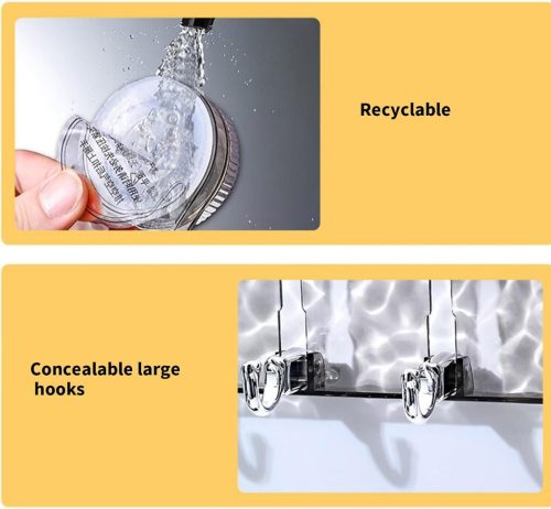 1c1acd64-fcbf-4f61-89c6-fa3b72803de1 Multipurpose Rotating Suction Cup Hook with Strong Adhesion for Kitchen Supplies and Bathroom Organization