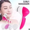 1c5652c5-26c6-4785-8c10-53d5096a7739 5 in 1 Facial Cleansing and Massage Brush, 5 in 1 Beauty Care Massager