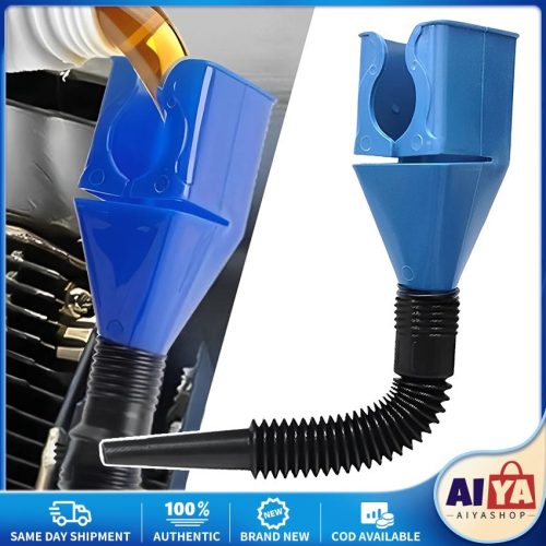 1e1c583c-b3d4-4d81-a498-66f4c90fe367 Draining Oil Snap Plastic Funnel, Flexible Portable Oil Funnel