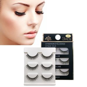 3D Fake Eyelash, False Eyelashes, Natural Look Eyelash for Makeup