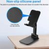 2b8a1b6b-8b8d-4f88-8c01-f336ee8d834b Folding Desktop Phone Stand, Foldable Mobile Phone Holder, Adjustable Desktop Tablet Holder Table Cell Foldable Extend Support Desk Mobile Phone Holder Stand
