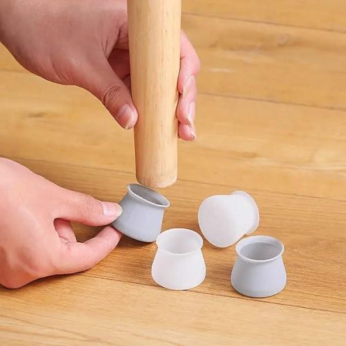 3c70f530-6830-45fb-a3de-3334022247a4 Silicone Chair Leg Round Caps 4Pcs/set-সিলিকন চেয়ার লেগ রাউন্ড ক্যাপস ৪ পিস/সেট