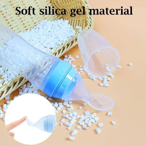 3e229e22-63b1-4495-a5cd-6e9f4bbc32c4 Applebear Silicone Baby Spoon Blue Feeder From 0m+ 120ml