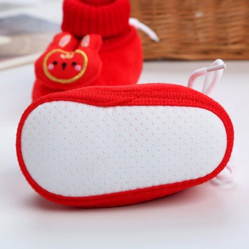 3e4d8014-6156-4339-8372-2eb748cbe891 Rabbit Cartoon Baby Shoe, Warm Soft Sole Winter Plush and Thick Cotton Socks and Shoes