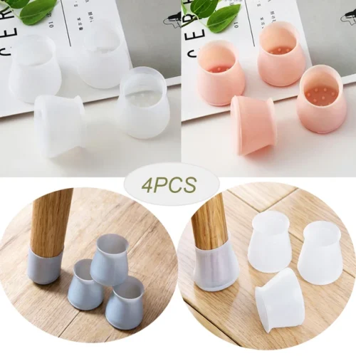 3ee461d4-6c4d-48a3-988a-157b766f4d13 Silicone Chair Leg Round Caps 4Pcs/set-সিলিকন চেয়ার লেগ রাউন্ড ক্যাপস ৪ পিস/সেট