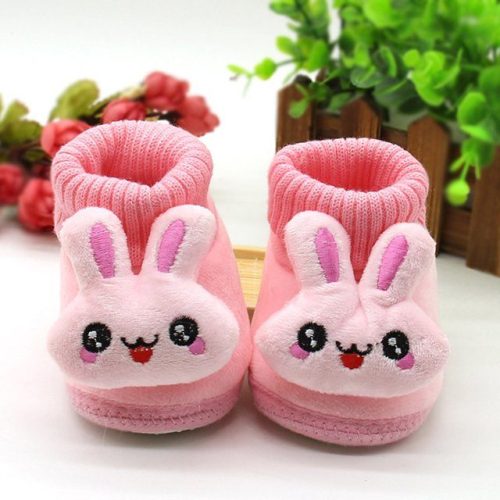 4a823c2d-3efb-48c4-9c30-c29298b16e0b Rabbit Cartoon Baby Shoe, Warm Soft Sole Winter Plush and Thick Cotton Socks and Shoes