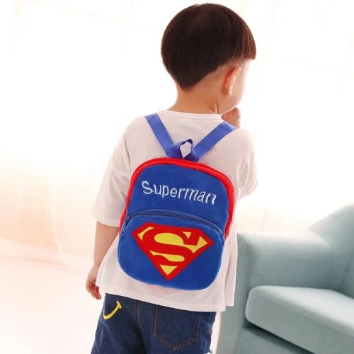 Superman cartoon backpack, baby cartoon school backpack, Kids Mini Bag
