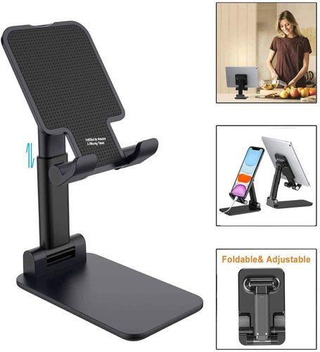 4e702d4b-ddb6-4a2e-a298-2593a5942e20 Folding Desktop Phone Stand, Foldable Mobile Phone Holder, Adjustable Desktop Tablet Holder Table Cell Foldable Extend Support Desk Mobile Phone Holder Stand