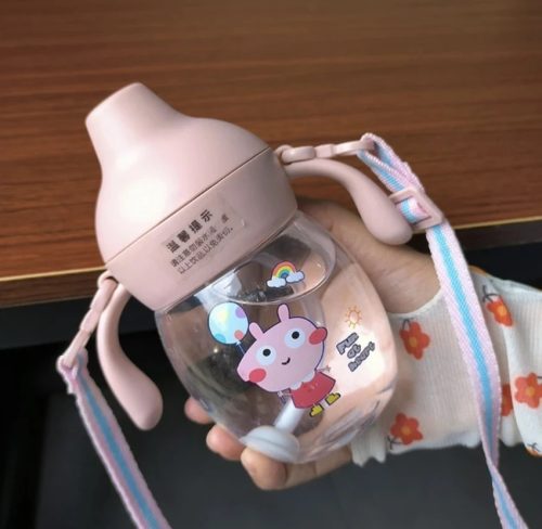 6ca9536f-0581-4e06-8e3f-1a130254887d Sipper Water Bottle, Baby Water Bottle, Kids Water Bottle Double Handle, Mum Pot