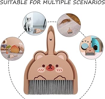 Mini Dustpan and Brush Set, Mini Broom Cleaning Brush with Dustpan, Dust Clean Brush