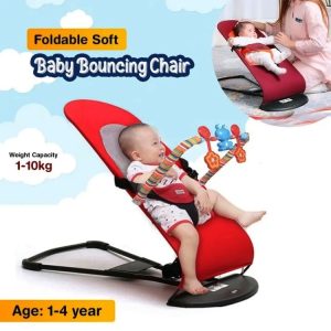 Baby Bouncer (With Toy) Chair Folding Soft Seat Safety Automatic Rocking Feel Merriment and enjoy