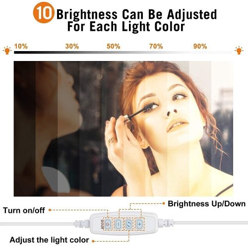 LED Vanity Mirror Lamp 3 Mode Makeup Light, Hollywood Vanity Dressing Room Mirror Light