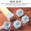 Silicone Chair Leg Square Caps 4Pcs/set