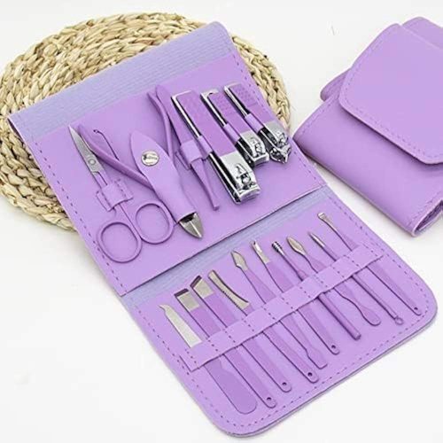 93b47337-c05a-4773-9c0d-1649185bfa85 16 Pcs Manicure Set Professional Nail Clippers Pedicure Kit