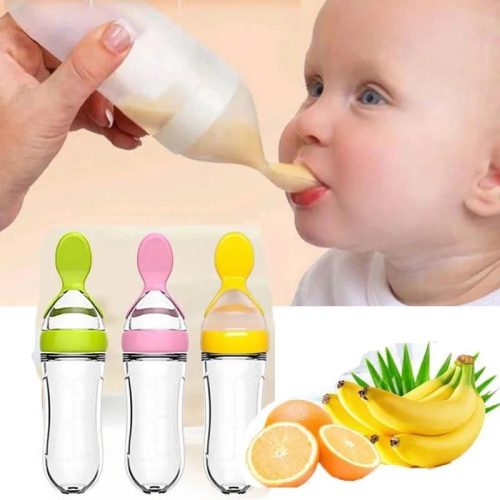 Silicone spoon feeder for baby 1pcs
