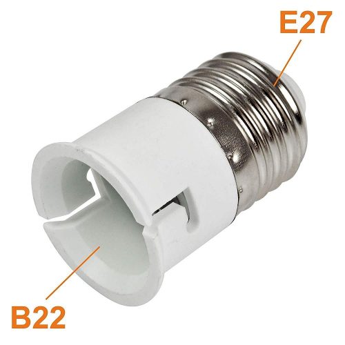 9a2c07f6-bb73-4ed5-921c-7967ce0ce299 Bulb Base Socket (B22 To E27) Holder Converter, সকেট B22 থেকে E27 কনভার্টার