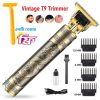 Vintage t9 trimmer, Electric Professional Hair Clipper, Hair Cutting Machine, USB Rechargeable Trimmer