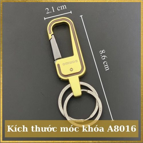 Omuda Hook Locking Double Rings Metal Key Holder for Car, Motorcycle, Bike, Home, Office - Nice key Ring - style key Ring - Good key Ring - Stainless Steel Key Ring, Men's Fashion Key Chain Gift