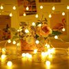 af7e794f-5c6b-42a3-92a8-bd72e4162ea0 20 led Ball shape Fairy Lights, warm white snow ball Waterproof Decorative Fairy Lights 20 pieces set - Room Decoration Light