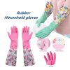 পিভিসি কিচেন গ্লাভস ২ পিস, সিলিকন ডিশ ওয়াশিং কিচেন হ্যান্ড গ্লাভস-PVC Kitchen Gloves 2Pcs, Silicone Dish Washing Kitchen Hand Gloves, Half Hand Kitchen Gloves