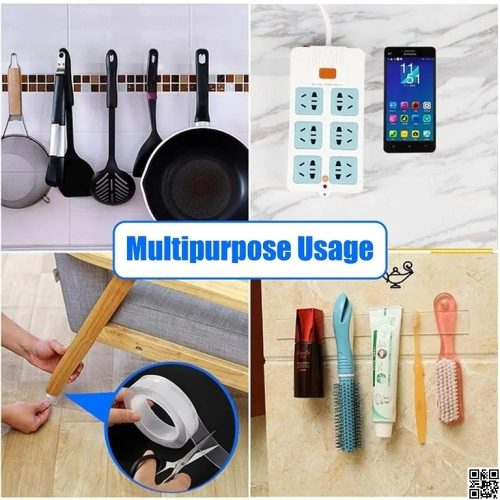 c20e9402-1b42-4671-95af-6cdc9fdc37de ডাবল সাইডেড আঠালো ন্যানো টেপ-৩ মি, ডাবল সাইডেড টেপ, উভয় সাইডেড টেপ- Double Sided Adhesive Nano Tape-3m, dual sided tape, both Sided Tape