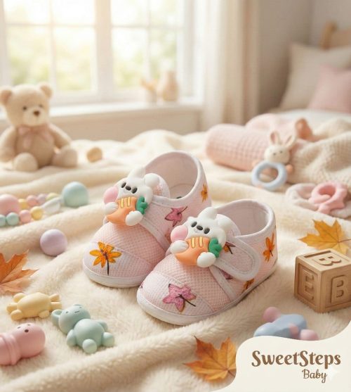 c6251f41-eda0-4b2e-9534-d609ebbd7476 Newborn Baby Cotton Soft Shoes, I Love Baby Shoe For (0- 12 Months)