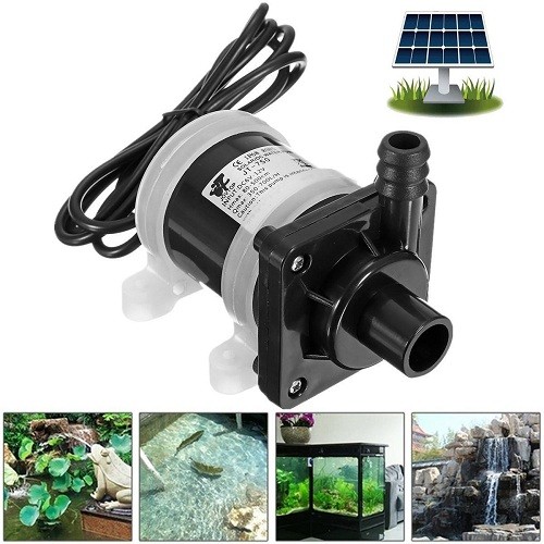 d14a0989-fb04-4e2e-925a-e21522278532 12 Volt DC Solar Powered Brushless Magnetic Submersible shafi water pump 300L/H Fish Pond Aquarium Smooth Operation