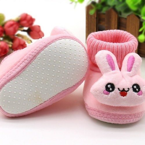 d350eba6-a4bb-427c-bef9-709c7e6e1e43 (1) Rabbit Cartoon Baby Shoe, Warm Soft Sole Winter Plush and Thick Cotton Socks and Shoes