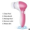 db6321f9-dcab-4f20-b08b-84cc6ab34eb8 5 in 1 Facial Cleansing and Massage Brush, 5 in 1 Beauty Care Massager