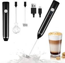 Rechargeable Drink Frother, Portable Hand Blender For Lassi, Milk, Coffee, Egg Beater Mixer - Coffee Mixer. রিচার্জেবল ড্রিংক ফ্রদার, লস্যি, দুধ, কফি, ডিম বিটার মিক্সারের জন্য পোর্টেবল হ্যান্ড ব্লেন্ডার - কফি মিক্সার