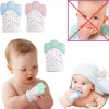 1Pcs Baby Silicone Mitten Teether Glove, Silicone Teething Mitt