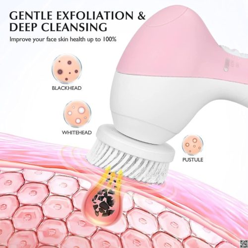 e5f6b0e2-6d4e-473f-b9a2-d0af1f902dcc 5 in 1 Facial Cleansing and Massage Brush, 5 in 1 Beauty Care Massager