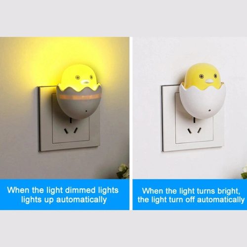 e7092e37-54a5-4978-9736-180ae6f9e86e Yellow Egg Duck LED Night Light, LED Night Light Sensor Duck Lamp