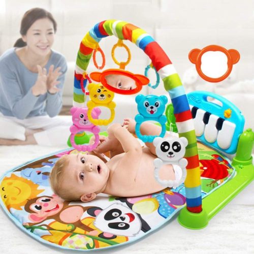 eeaf89d9-1e60-4a33-85dc-a3dba8c2e9de Baby Gym Play Mat Activity Center, Kick and Play Piano Gym Mat with Music and Lights, Gifts for Baby Newborn Toddler Infants Boys Girls