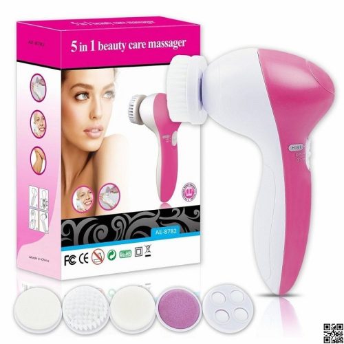 f192f75c-3f75-4784-97dc-9ec72a7d0bfe 5 in 1 Facial Cleansing and Massage Brush, 5 in 1 Beauty Care Massager