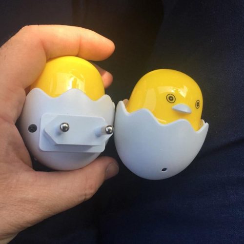 f713b406-cc35-46bb-a881-32f59cfc137c Yellow Egg Duck LED Night Light, LED Night Light Sensor Duck Lamp