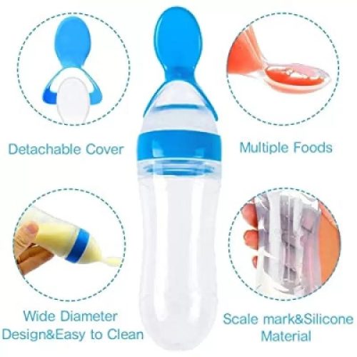 Silicone spoon feeder for baby 1pcs