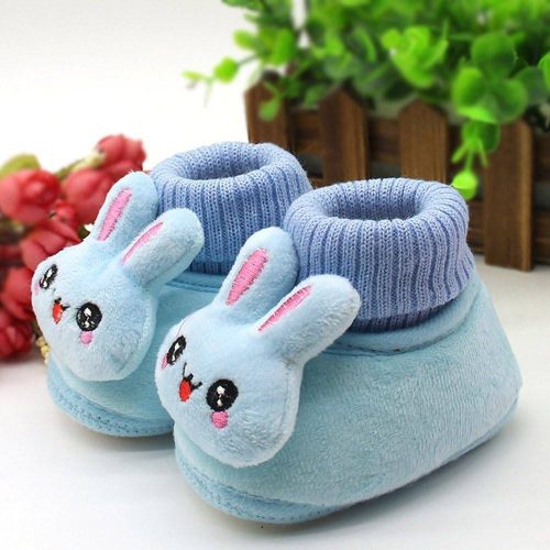 fc139ef4-b32f-41a1-97e8-ad475fca18be Rabbit Cartoon Baby Shoe, Warm Soft Sole Winter Plush and Thick Cotton Socks and Shoes